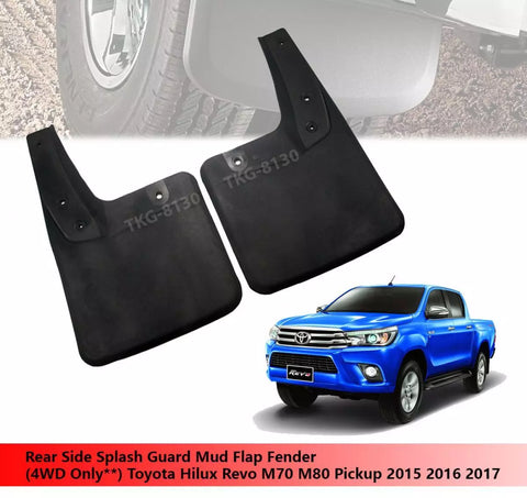 Toyota Hilux 1kdM70 M80 4 x Rear Splash Guards (2015-2017)