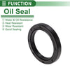 Oil Seal NBR Rubber 45x62x8mm High Pressure Black 5 Pcs
