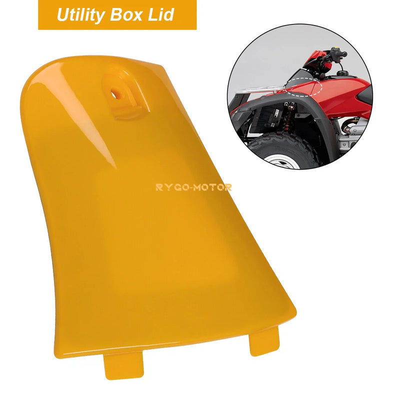 Honda TRX 680 Rincon 650 Yellow Utility Storage Box Cover Lid
