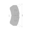Ford Telstar TX5 2.0L Front Disc Brake Pad Set (1985-1987)