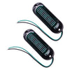Truck Trailer Waterproof Green 4 LED Oval Side Marker Lights