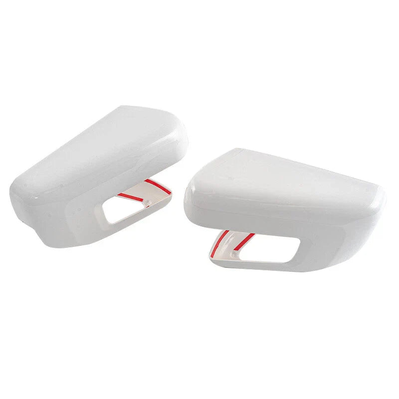 Ford F150 with Turn Signal Hole - White Mirror Covers (2021-2024)