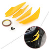 Universal Cars 4pcs Front Bumper Canards Splitter Fins Spoiler