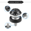Motorbike 2 x Swingarm Spool 10mm Silver Tone