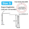 Hydraulic Seal Installation Tool 3 Sizes U-Cup