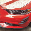 Car 6Pcs Gloss Black Front Bumper Lip Splitter Fins