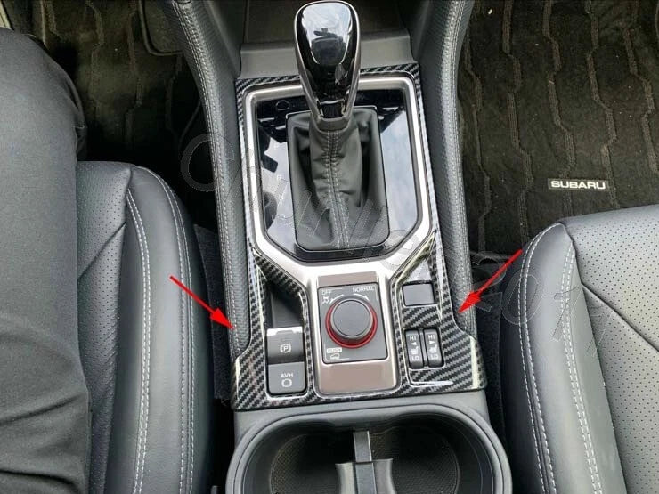 Subaru Forester Carbon Fiber Inner Gear Panel Frame Box Cover Trim (2019-2023)