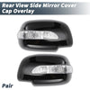 Lexus RX330 RX300 RX350 Rearview Mirror Cover Overlay Gloss Black (2004-2006)