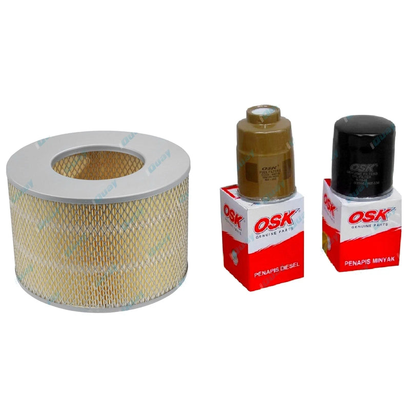 Toyota 1HZ 4.2L Diesel 70 75 78 80 Series Oil Air Fuel Filter Service Kit