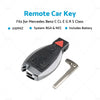 Mercedes Benz C E G GL ML R S Class 315Mhz Remote Key Fob