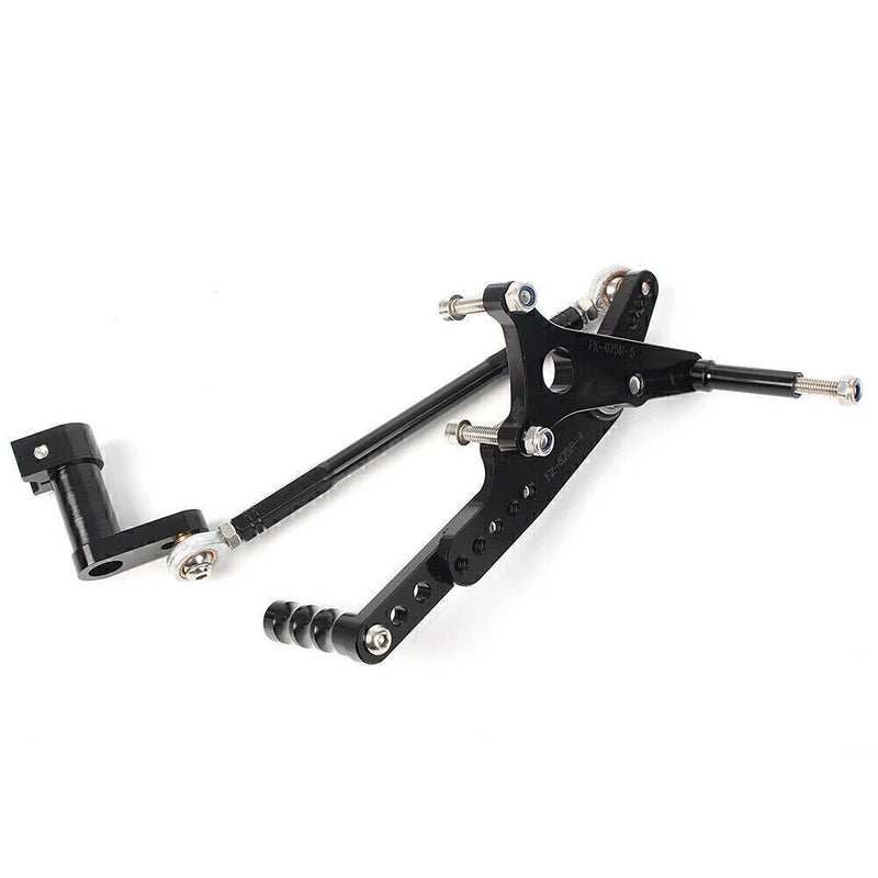 Triumph T595 509 955i 1050 Speed Triple Black Rearset Footpegs (2006-2012)