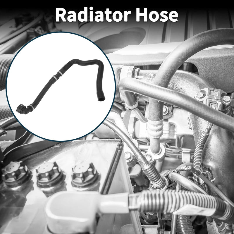 Volvo S60 (2001-2010) Rubber Black 1 Pc Upper Radiator Hose