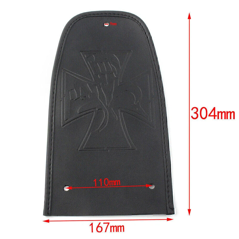 Harley Road Glide PU Rear Fender Bib Solo Seat Black (2015-2023)