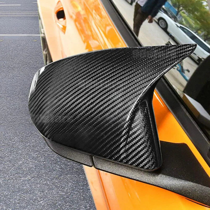 2015-2023 Ford Mustang Carbon Fiber Side Mirror Cap Covers (2 x)