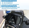Harley Black Curved Laydown License Plate Mount Bracket