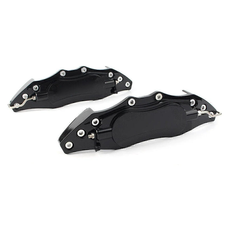 Universal Car Black 3D Metal Brake Caliper Covers Large