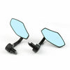 Motorcycle Black 7/8" Aluminum Rearview Mirrors (F2)