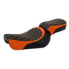 Harley Iron 883 XL883N (2016-2022) Black / Orange Rider & Passenger Seats