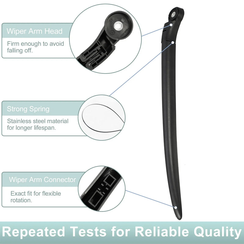 Porsche Cayenne S Pre-GTS Rear Wiper Blade Arm Set (2002-2010)