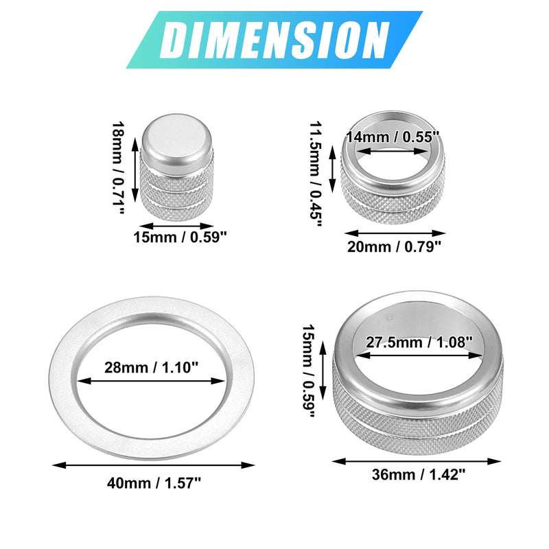 Honda 9pcs Air Conditioner Shift Knob Covers
