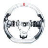 Subaru WRX STI Levorg Silver Carbon Fiber Steering Wheel (2015-2018)