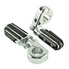 Harley 1 1/4" Chrome Highway Pilot Male Footpeg Peg Mount Clamps