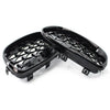 BMW E81 E82 E87 E88 1 Series Gloss Black Front Grille (2008-2011)