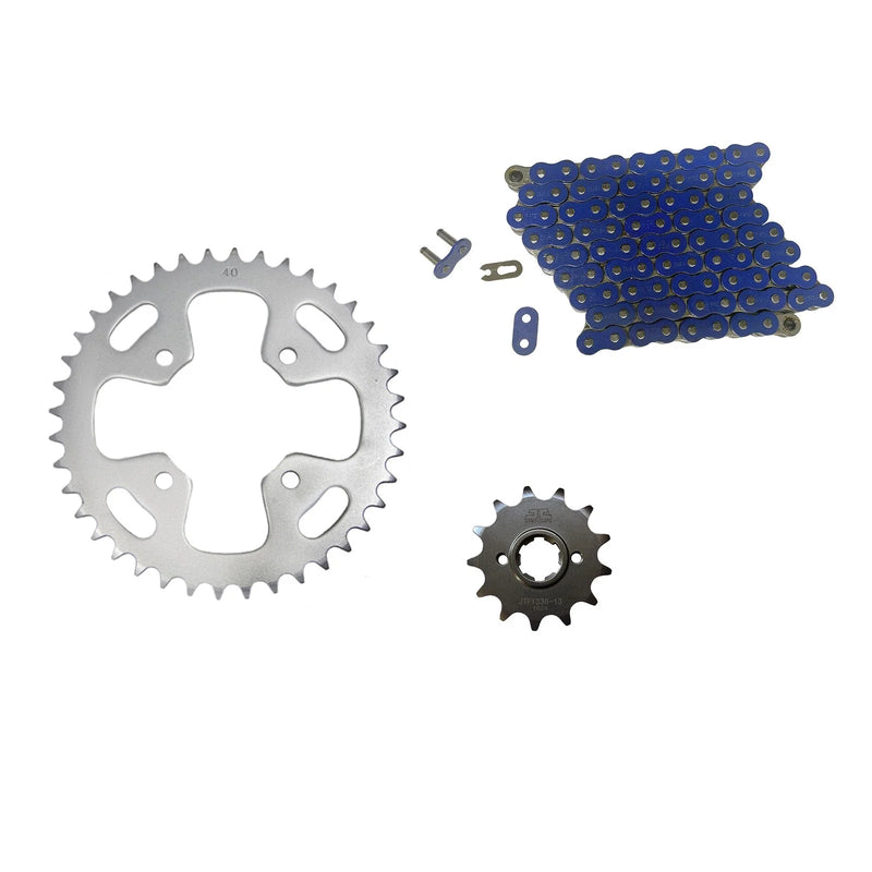 Honda ATC350X Blue Chain & 13/40 Sprockets / 520x90 / 13/40 Sprockets (1985–1985)