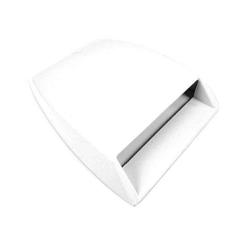 Car Decoration - White Universal Air Flow Intake Scoop Vent Cover