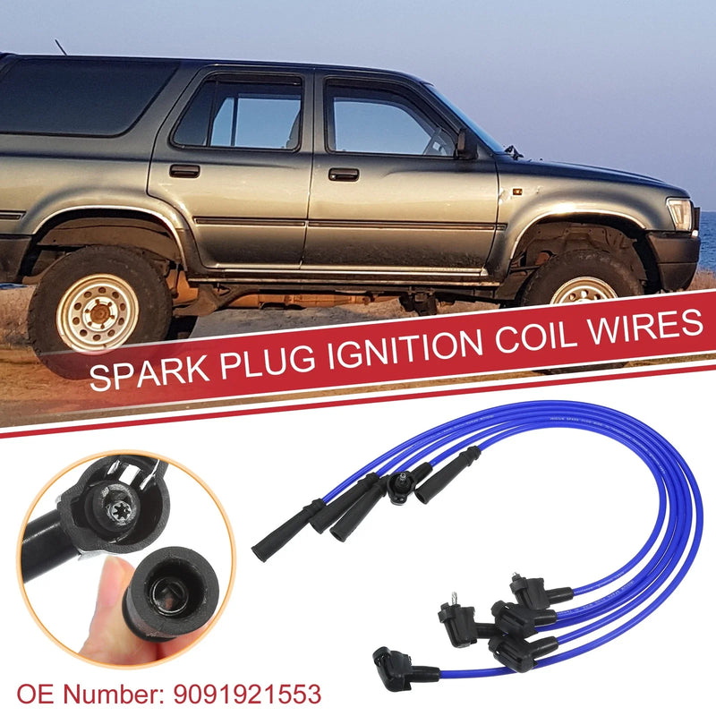 Toyota 4Runner 5pcs Spark Plug Wire Ignition Coil Cable (1994–1995)