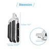 All Models Pair 10mm Aluminum Aolly Rubber Rearsets Footrest Footpeg Black