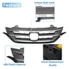 Honda CR-V (2012-2014) Chrome Silver Tone Front Upper Bumper Grille