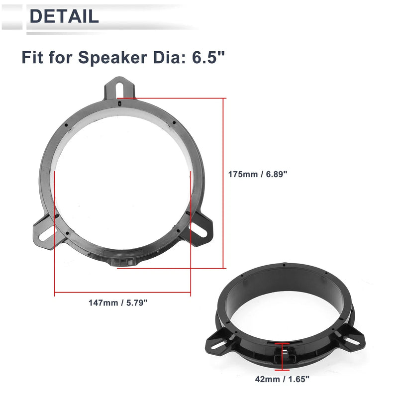 Toyota 6.5" Speaker Spacer Ring Adaptor (2000-2012)