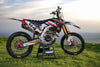 Honda CRF 450 EURO RED Graphics Custom Sticker Kit (2017-2020)