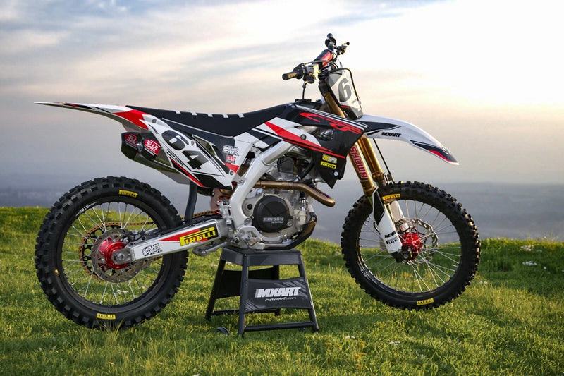 Honda CRF 450 EURO RED Graphics Custom Sticker Kit (2017-2020)
