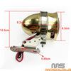 Harley Chopper Bobber Brass LED License Brake Tail Light Lamps