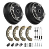 Kawasaki Mule 3000 3010 4000 4010 KAF620 KAF950 2 x Front Brake Drum w/ Shoes