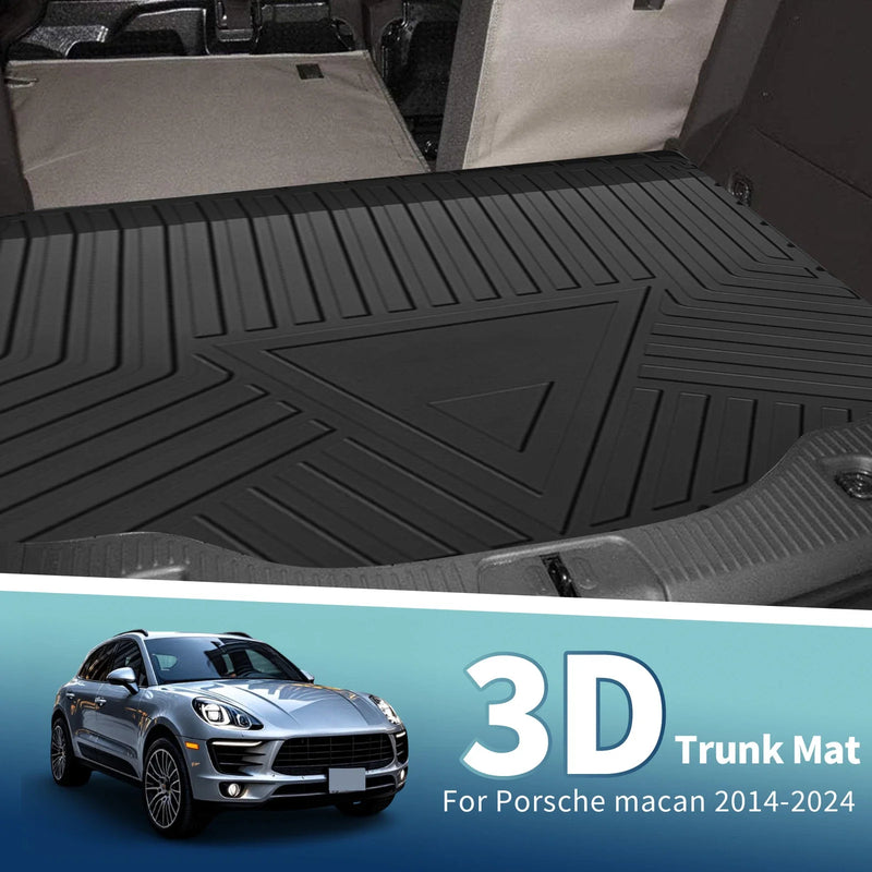 Porsche Macan (2014 - 2024) TPE 1 Pc Flat Face Cargo Liner Rear Trunk Mat