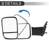 Dodge Ram 1500 with LED Turn Signal Light Silver Tone Tow Mirrors (2009-2018)