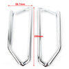 Honda Goldwing GL1800 Matte Chrome Front Light Trim Accents (2018-2023)