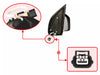 Nissan Navara D40 Chrome Side Mirror (3 Wires) (2005-2014)