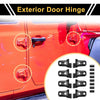 Jeep Wrangler JL (2018-2023) - Carbon Fiber Door Handle Hinge Cover Trim