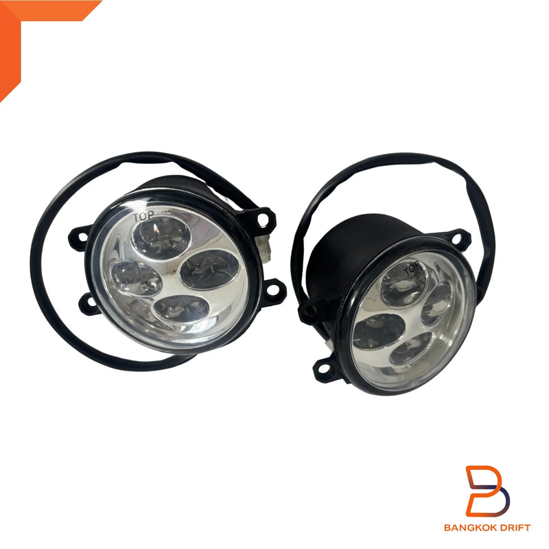 Toyota Yaris Sedan (2007-2013)  Covers & Switch LED Fog Light Lamp Kit