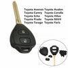 3 x 2 Button Key Remote Case Shell For Toyota Rav4