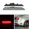 Ford Mustang Rear Smoked & Red LED Bumper Side Marker Lights (2015-2023)