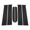 Ford Ranger (2023-2024) Black 6 x Door Pillar Window Trim