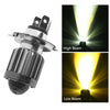 H4 LED 6000lm Motorcycle Headlight Bulbs Dual Color Hi/Lo Fog IP68 UK