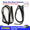 Glass Run Door Channel Weatherstrip FL+FR Fits Honda Accord 4D Sedan 2003-05 D05