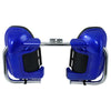 Harley Touring Lower Vented Blue Fairings & Engine Guard Bar (1997-2008)