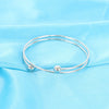 10 x Adjustable Bangle Bracelet Blank Cuff w/ Removable Ball Bead 2.5"